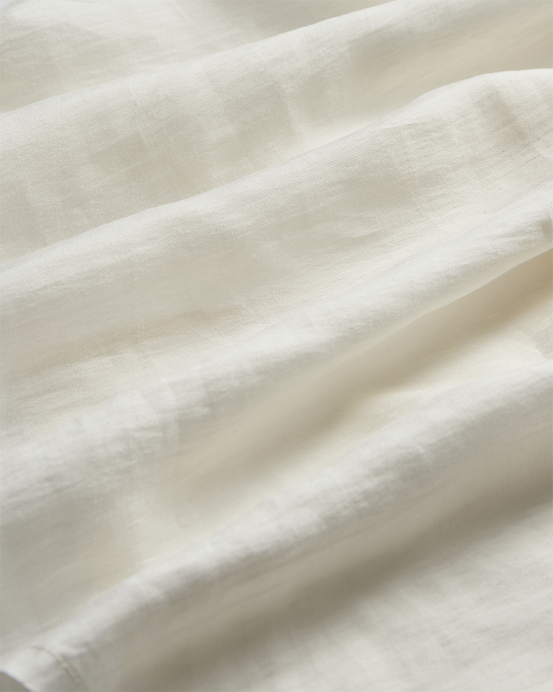 CMMOLLY - SHIRT WITH LACE AND HAND-STITCHED FLOWERS IN OFF-WHITE