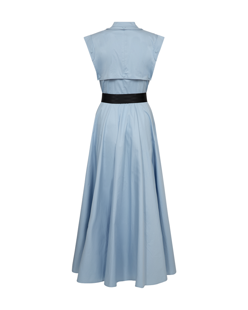 CMSHIRLEY - Lange shirtjurk met riem in blauw