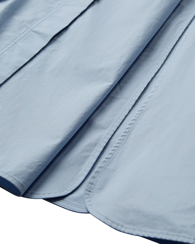 CMSHIRLEY - Lange shirtjurk met riem in blauw