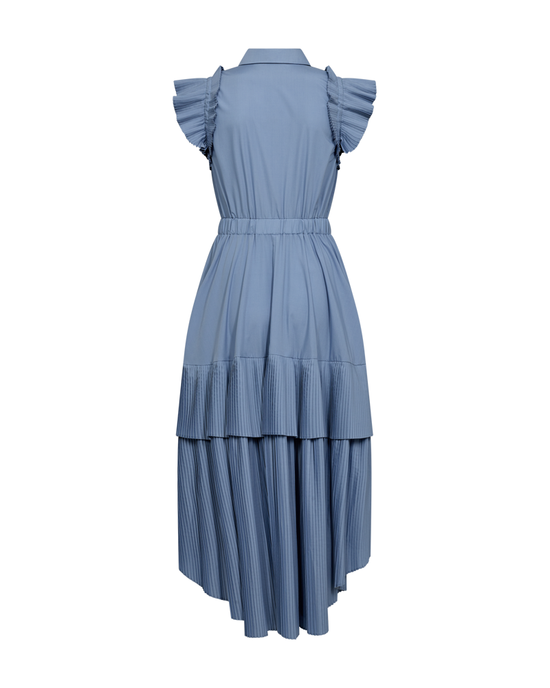 CMPLEAT - DRESS WITH ZIP FASTENER IN BLUE