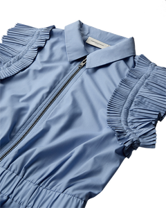 CMPLEAT - DRESS WITH ZIP FASTENER IN BLUE