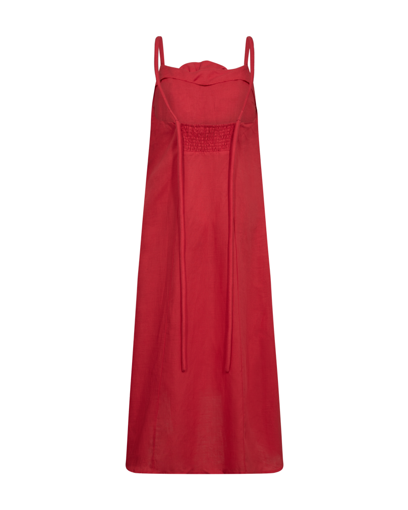 CMNATULI - DRESS WITH ROSE IN RED