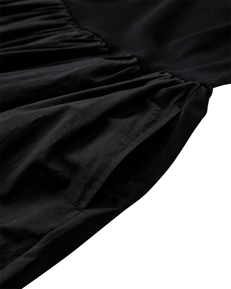 CMSIV - Jurk met Ballooneffect in zwart