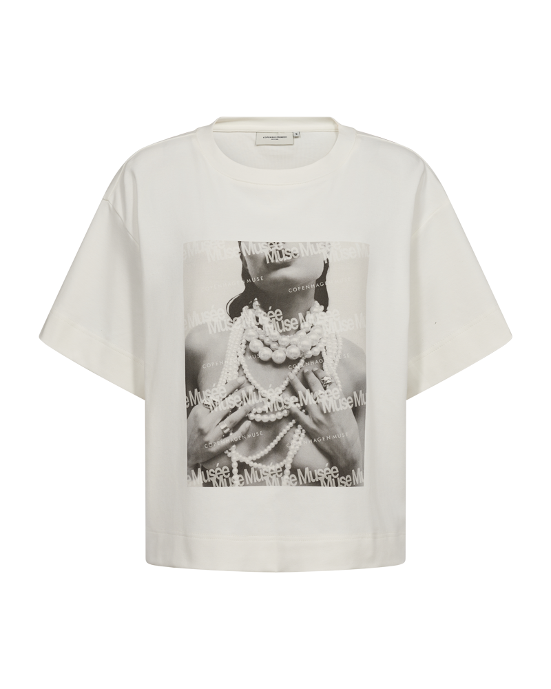 CMMUSE - T-SHIRT IN OFF-WHITE