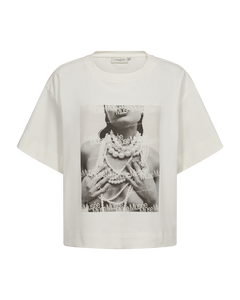 CMMUSE - T-SHIRT IN OFF-WHITE