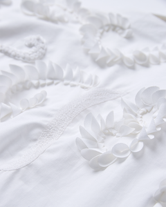 CMVATAN - SHIRT WITH HAND EMBROIDERED DETAILS IN WHITE