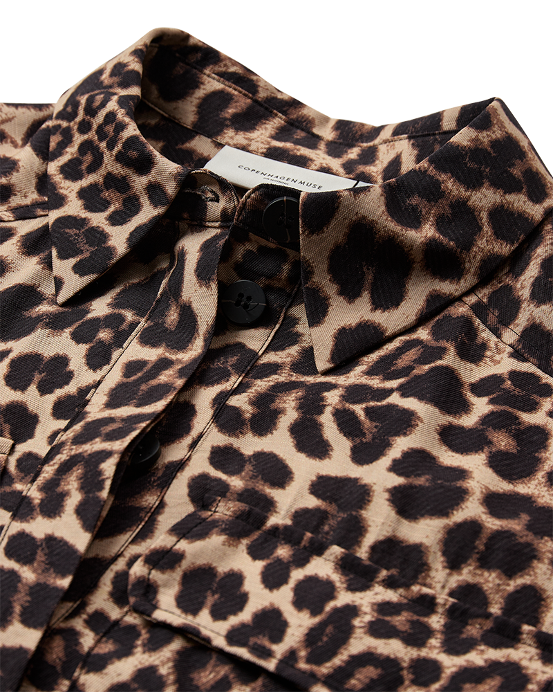 CMGABBY - SHIRT IN BLACK AND BEIGE