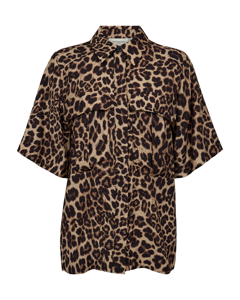CMGABBY - SHIRT IN BLACK AND BEIGE