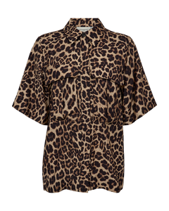 CMGABBY - SHIRT IN BLACK AND BEIGE