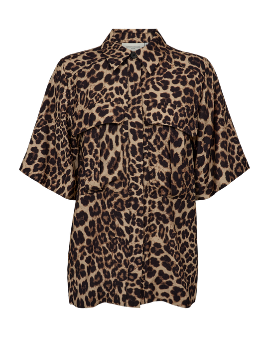 CMGABBY - SHIRT IN BLACK AND BEIGE