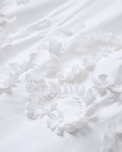 CMVATAN - SKIRT WITH HAND EMBROIDERED DETAILS IN WHITE