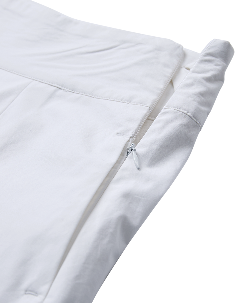 CMVATAN - SKIRT WITH HAND EMBROIDERED DETAILS IN WHITE