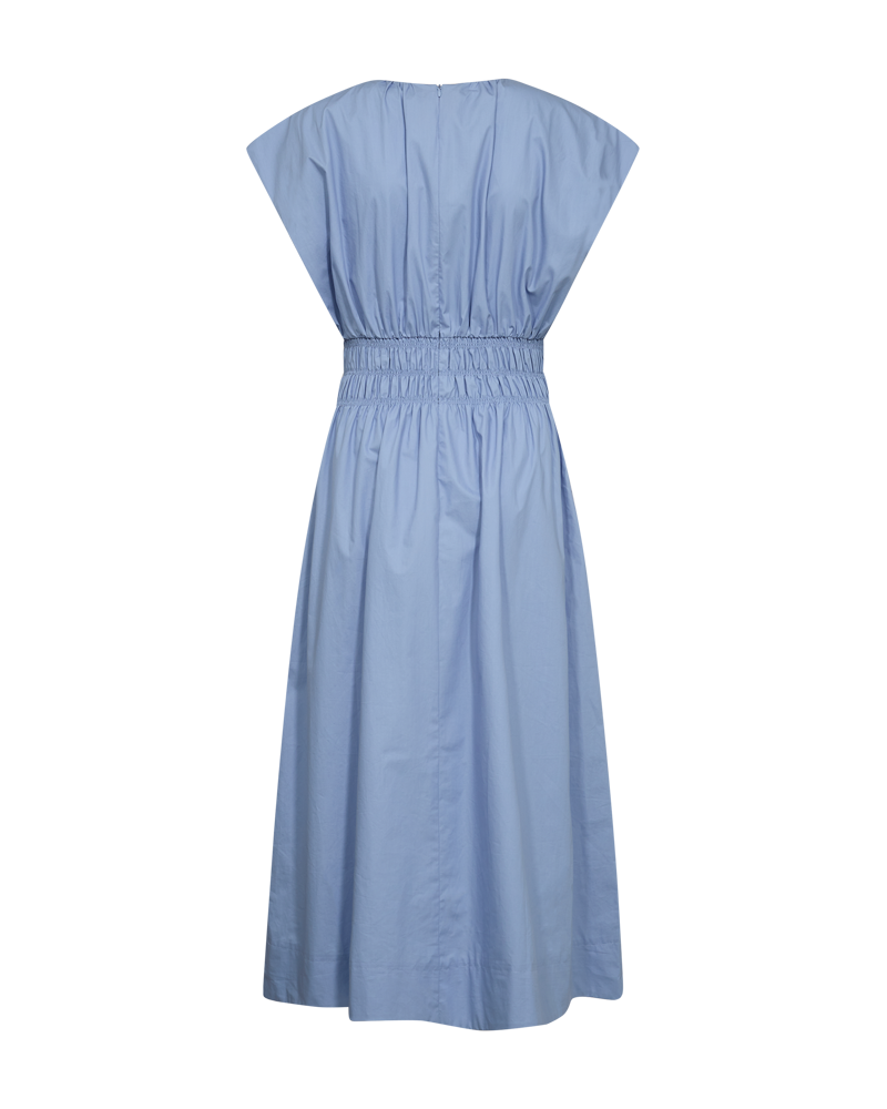 CMCRIPS - DRESS WITH SMOCK IN BLUE