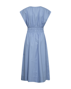 CMCRIPS - DRESS WITH SMOCK IN BLUE