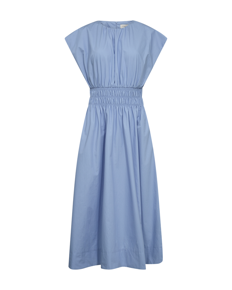 CMCRIPS - DRESS WITH SMOCK IN BLUE