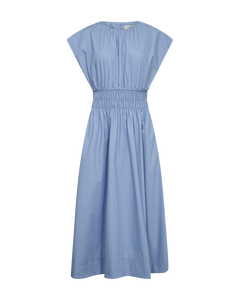 CMCRIPS - DRESS WITH SMOCK IN BLUE