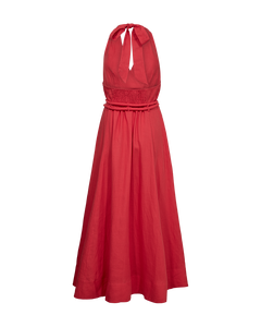 CMNATULI - DRESS WITH HALTERNECK IN RED