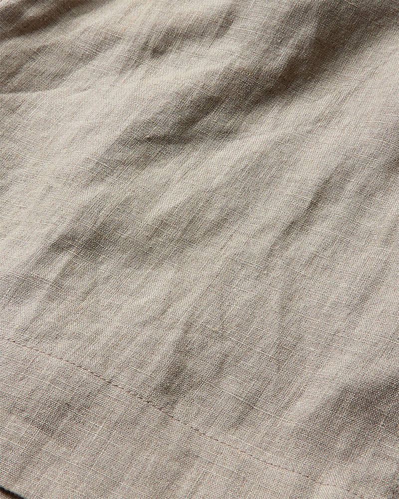 Cmnatuli - linnen shorts met trekkoorddetails in beige