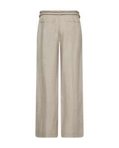 Cmnatuli - broek met tekenstringdetails in beige