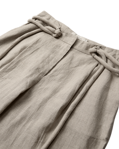 Cmnatuli - broek met tekenstringdetails in beige
