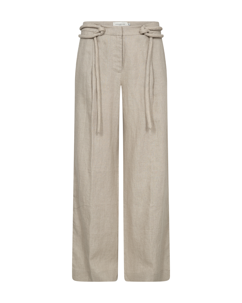 Cmnatuli - broek met tekenstringdetails in beige