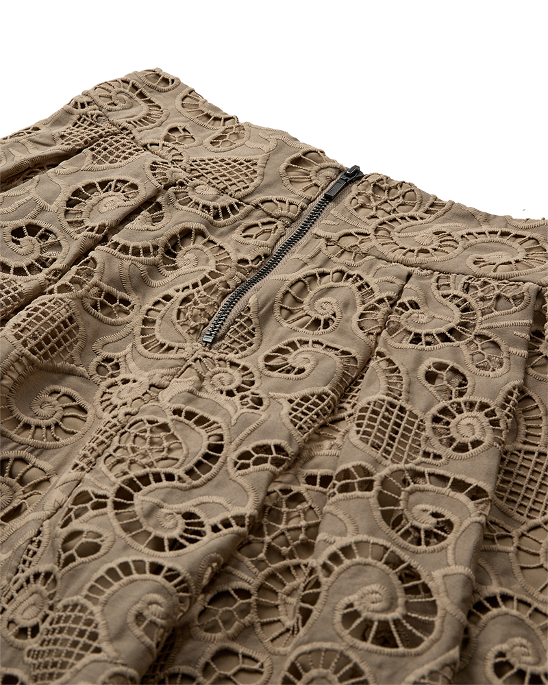 Cmlanly - rok met veters in beige
