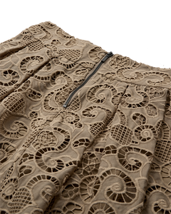 Cmlanly - rok met veters in beige