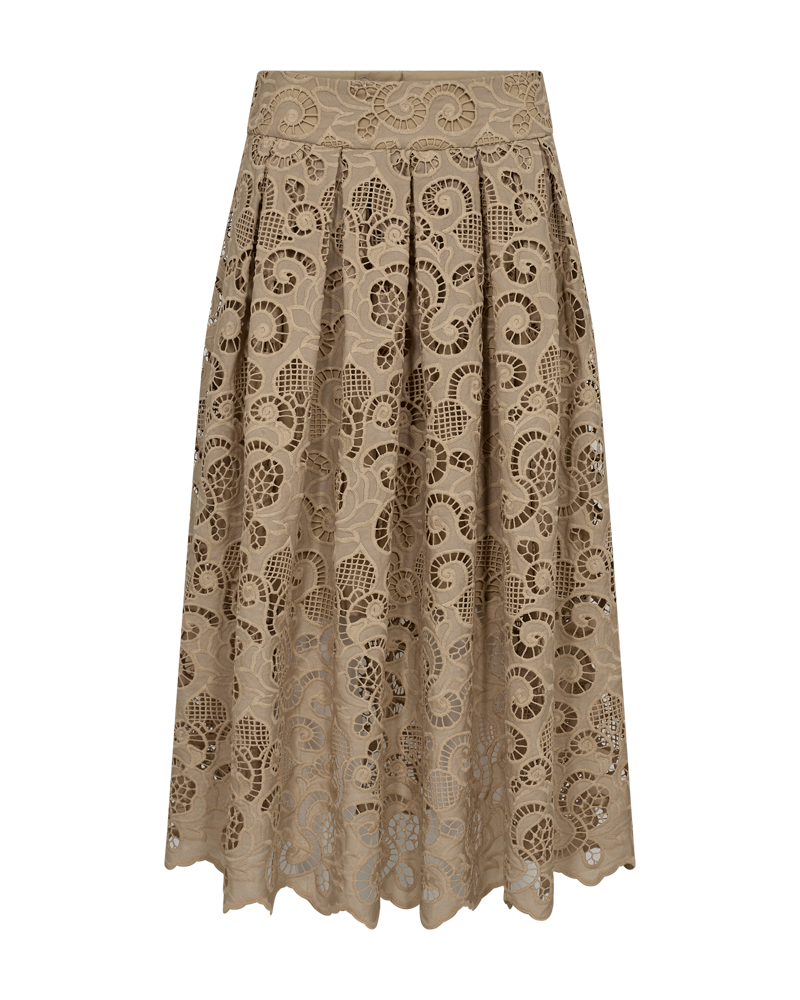 Cmlanly - rok met veters in beige