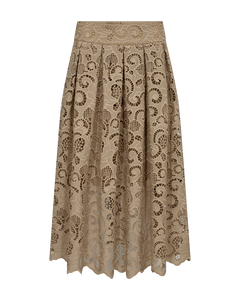 Cmlanly - rok met veters in beige