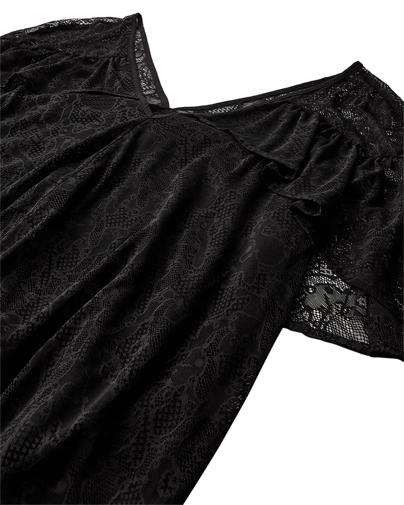 CMEA - Lace Blouse in zwart