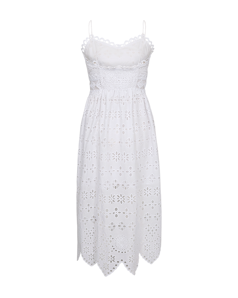 Cmgia - jurk met kant in wit