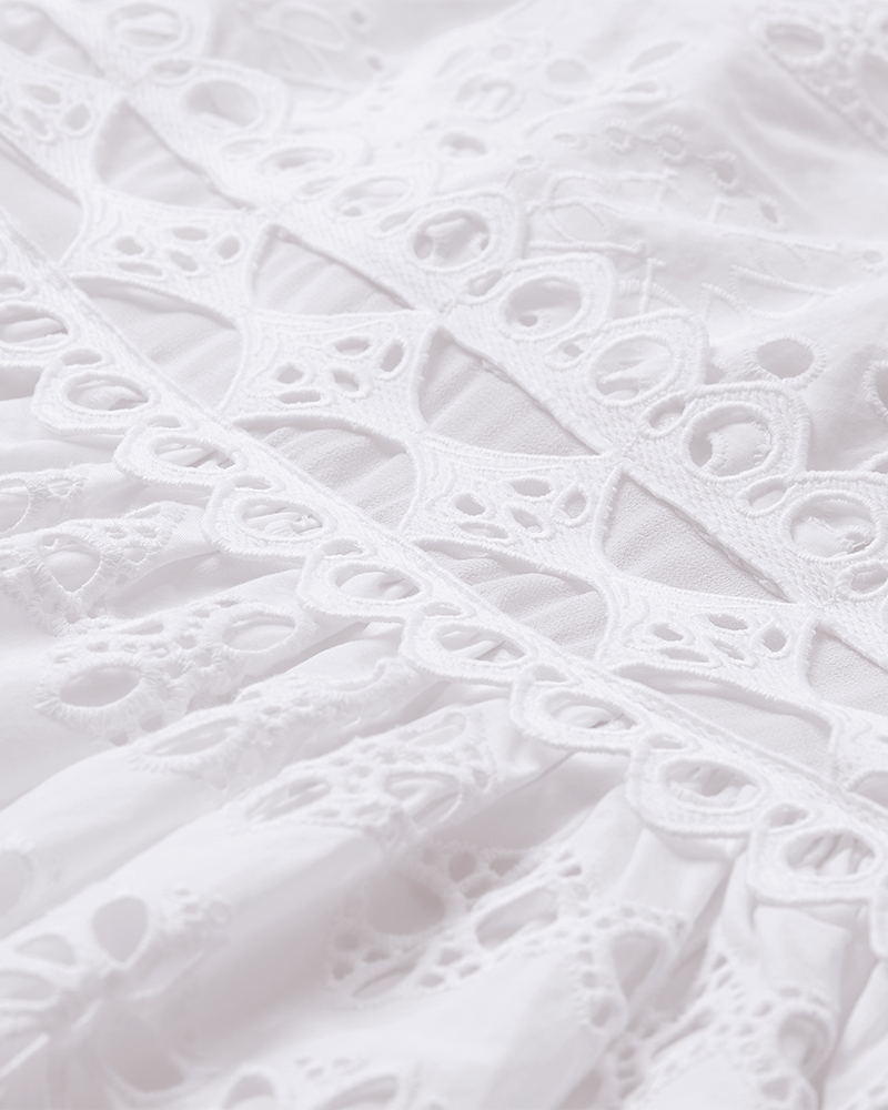 Cmgia - jurk met kant in wit