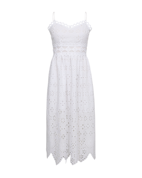 Como Back Lace-Up Dress ホワイト M Como Back Lace-Up Dress ホワイト M