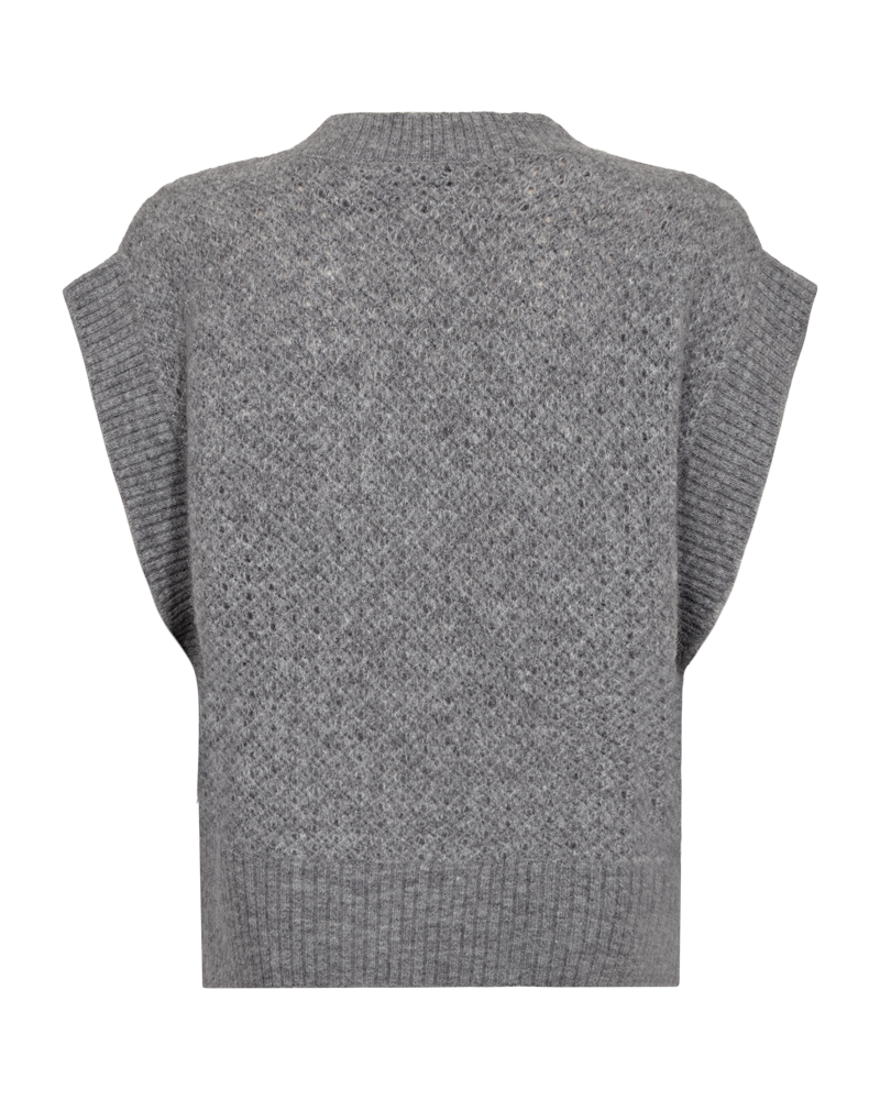 Cmibra - gebreide vest in grijs