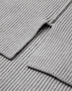 Cmcolin - rib gebreide pullover in grijs
