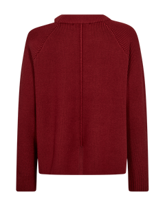 Cmcolin - geribbelde pullover in rood