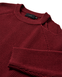 Cmcolin - geribbelde pullover in rood