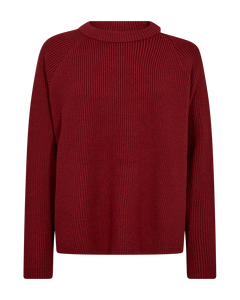 Cmcolin - geribbelde pullover in rood