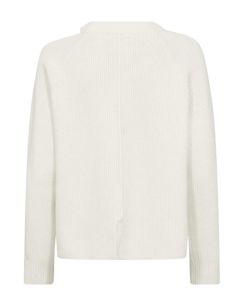 Cmcolin - geribbelde pullover in off -wit