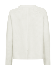 Cmcolin - geribbelde pullover in off -wit