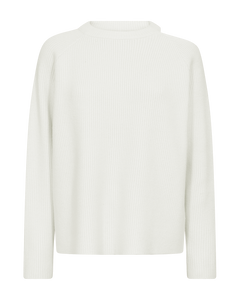 Cmcolin - geribbelde pullover in off -wit