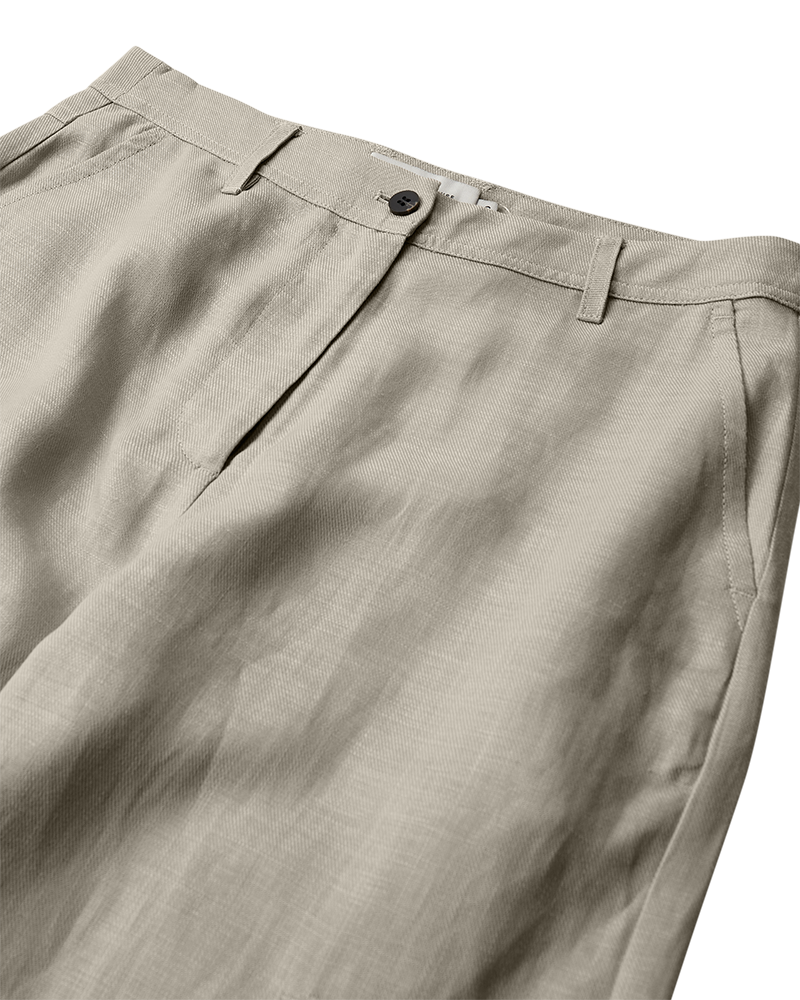 Cmnatuli - linnen broek in beige