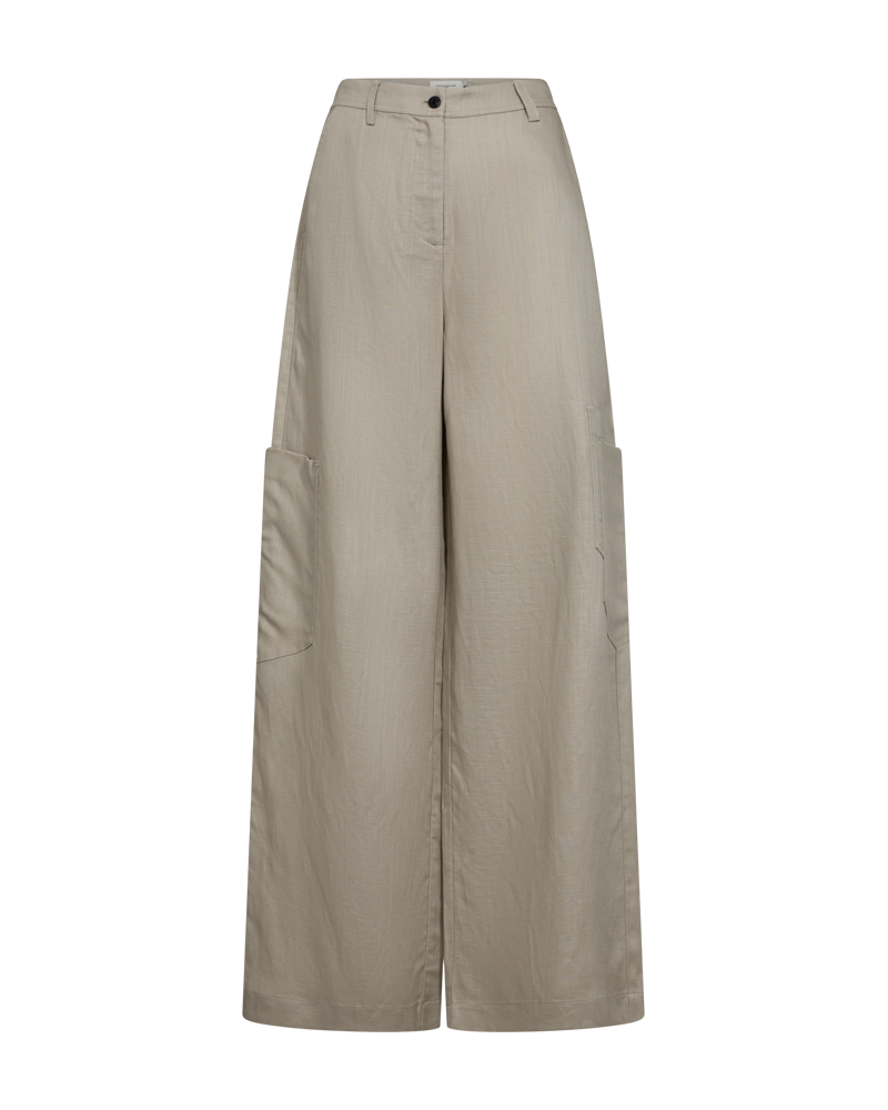 Cmnatuli - linnen broek in beige