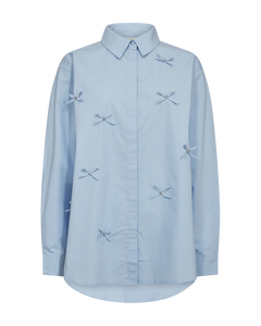 CMVATAN - SHIRT WITH BOWS IN BLUE