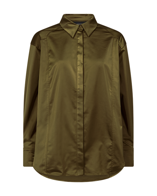 Cmtino - shirt in kaki groen