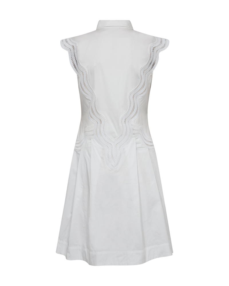 Cmshirley-Shirt-jurk met geknipte kant in het wit in het wit