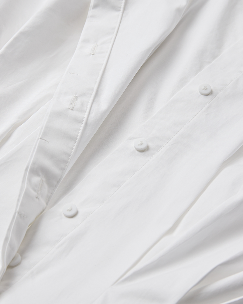 CMSHIRLEY - Korte shirtjurk in het wit