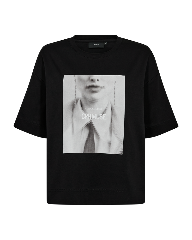 CMMUSE - T-SHIRT IN BLACK