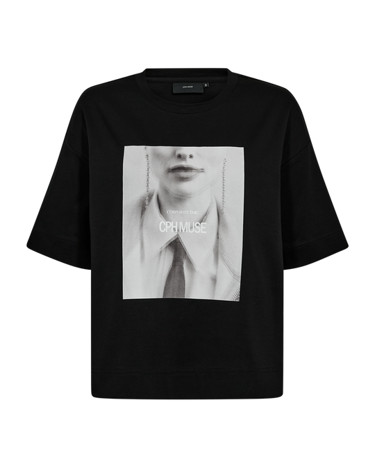 Cmmuse - T -shirt in zwart