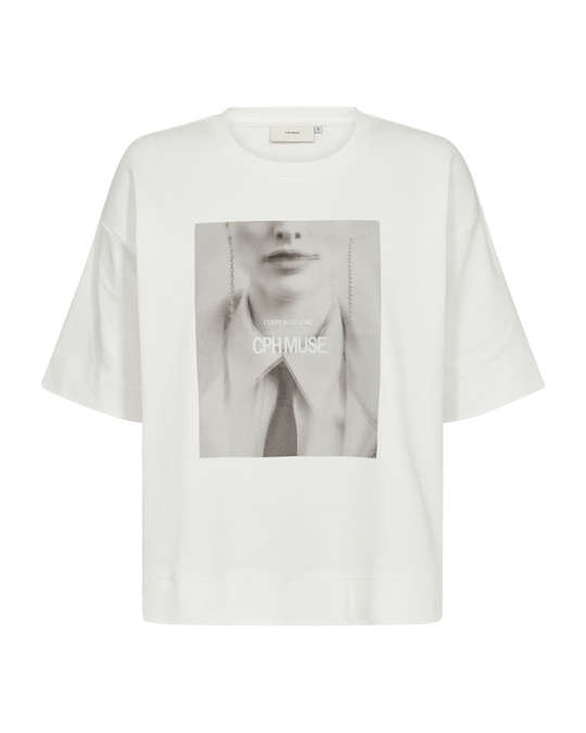 CMMUSE - T-SHIRT IN OFF-WHITE